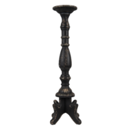 Kandelaar ø 21*60 cm Zwart | 5H0520 | Clayre & Eef