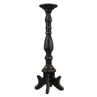 Kandelaar ø 21*60 cm Zwart | 5H0520 | Clayre & Eef 1