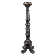 Kandelaar ø 16*65 cm Zwart | 5H0519 | Clayre & Eef