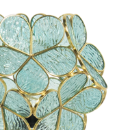 5LL-6066 Tiffany Tafellamp Groen 43 cm 21*21*38 cm E14/max 1*25W Groen | 5LL-6066 | Clayre & Eef 3