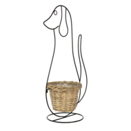 5Y0987 Bloempot Binnen Hond Zwart 35*22*67 cm 35*22*67 cm Zwart | 5Y0987 | Clayre & Eef 1