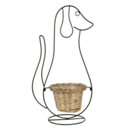 5Y0987 Bloempot Binnen Hond Zwart 35*22*67 cm 35*22*67 cm Zwart | 5Y0987 | Clayre & Eef 2
