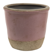6CE1380XL Bloempot Binnen Roze, Beige ø 19*19 cm ø 19*19 cm Roze | 6CE1380XL | Clayre & Eef