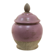 6CE1383 Voorraadpot Deksel Roze, Beige ø 19*26 cm ø 19*26 cm Roze | 6CE1383 | Clayre & Eef