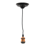 5LL-95R Snoerpendel Rood, Zwart 150 cm E27/max 1*60W 150 cm E27/max 1*60W Rood | 5LL-95R | Clayre & Eef