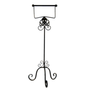 5Y0969 WC Rolhouder Staand Zwart 27*24*70 cm 27*24*70 cm Bruin | 5Y0969 | Clayre & Eef