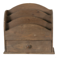 6H2111 Brievenhouder Bruin 33*13*31 cm 33*13*31 cm Bruin | 6H2111 | Clayre & Eef