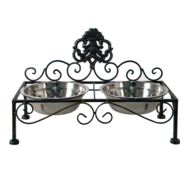 6Y4682 Voerbak Hond Zwart 39*19*25 cm 39*19*25 cm Zwart | 6Y4682 | Clayre & Eef