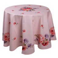 DTR07 Rond Tafelkleed Roze, Paars ø 170 cm ø 170 cm Roze | DTR07 | Clayre & Eef