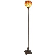 5LL-5316 Tiffany Vloerlamp Bruin, Geel &oslash; 27*184 cm E27/max 1*60W &oslash; 27*184 cm E27/max 1*60W Bruin | 5LL-5316 | Clayre &amp; Ee