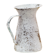 Clayre & Eef | Decoratieve Schenkkan Grijs, Wit 12x12x20 cm | 6Y4786