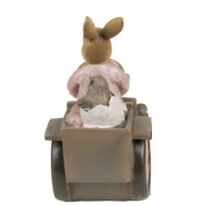 Clayre & Eef | Decoratie Konijn Roze, Beige 13x7x12 cm | 6PR3554