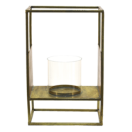 Clayre & Eef | Windlicht Koperkleurig 25x15x38 cm | 6Y4504