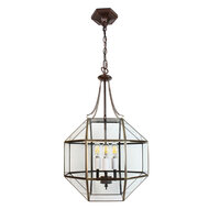 Clayre & Eef | Hanglamp Transparant 30x30x170 cm E14/max 3x40W | 5LL-9341