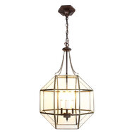 Clayre & Eef | Hanglamp Transparant 40x40x190 cm E14/max 3x40W | 5LL-9343