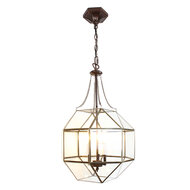 Clayre & Eef | Hanglamp Transparant 40x40x190 cm E14/max 3x40W | 5LL-9343