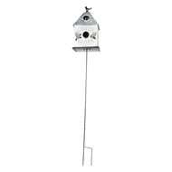 Clayre & Eef | Tuinsteker Grijs, Wit 18x13x109 cm | 5Y1010