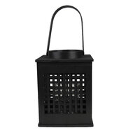Clayre & Eef | Windlicht Zwart 19x19x25 cm | 6RO0579L