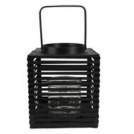 Clayre & Eef | Windlicht Zwart 21x21x25 cm | 6RO0586L