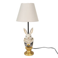 Clayre & Eef | Tafellamp Konijn Beige ø 23x53 cm E27/max 1x60W | 6LMC0056