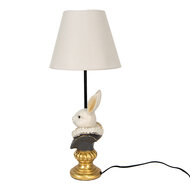 Clayre & Eef | Tafellamp Konijn Beige ø 23x53 cm E27/max 1x60W | 6LMC0056