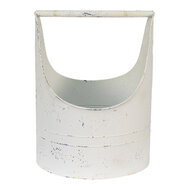 Clayre & Eef | Bloempot Binnen Wit 30x29x40 cm | 6Y4756