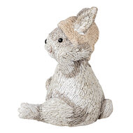 Clayre &amp; Eef   | Decoratie Beeld Konijn Grijs 11x9x13 cm | 6PR3493