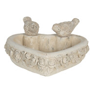 Clayre & Eef | Vogelvoederbak Grijs 24x24x11 cm | 6TE0353