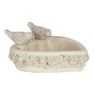 Clayre & Eef | Vogelvoederbak Grijs 24x24x11 cm | 6TE0353