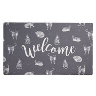 Clayre & Eef | Deurmat Binnen Grijs 74x44x1 cm | MC161