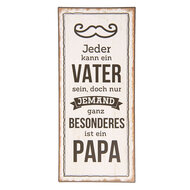Clayre &amp; Eef   | Tekstbord wit Zwart 13x1x30 cm | 6Y3659D