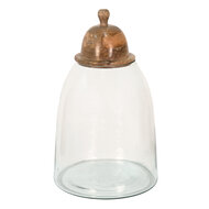 Clayre & Eef | Voorraadpot Deksel Transparant ø 23x38 cm | 6GL3547