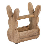 Clayre & Eef | Houten kistje Konijn Bruin 16x12x25 cm | 6H2157L