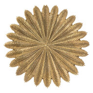 Clayre & Eef | Decoratie schaal Goudkleurig ø 25x1 cm | 6PR4777