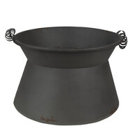 Clayre & Eef | Bloempotten Binnen Set van 2 Grijs ø 28x20 cm / ø 22x16 cm | 6Y4649