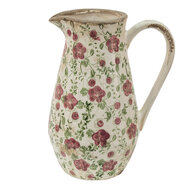 Clayre & Eef | Decoratieve Schenkkan Roze, Beige 20x14x25 cm | 6CE1442M