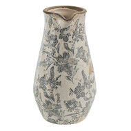 Clayre &amp; Eef   | Decoratieve Schenkkan Grijs, Beige 20x14x25 cm | 6CE1444M
