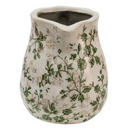 Clayre & Eef | Decoratieve Schenkkan Groen Beige 16x13x15 cm | 6CE1458M