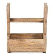 Clayre & Eef | Houten kistje Konijn Bruin 16x10x20 cm | 6H2157M