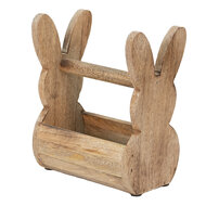 Clayre & Eef | Houten kistje Konijn Bruin 16x10x20 cm | 6H2157M