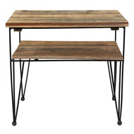 Clayre & Eef | Bijzettafel Bruin 38x26x36 cm | 65093