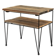 Clayre & Eef | Bijzettafel Bruin 38x26x36 cm | 65093