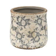 Clayre & Eef | Bloempot Binnen Grijs, Beige ø 14x14 cm | 6CE1459M