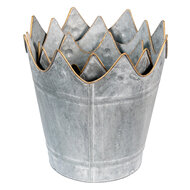 Clayre & Eef | Planthouder Grijs ø 29x29 / ø 26x27 / ø 22x24 cm | 6Y4875