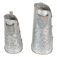 Clayre & Eef | Decoratieve Schenkkan Grijs 29x16x29 / 24x14x21 cm | 6Y4877