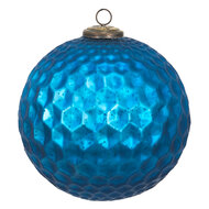 Clayre & Eef | Kerstbal XL Blauw ø 25x25 cm | 6GL3733