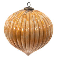Clayre & Eef | Kerstbal XL Goudkleurig ø 25x25 cm | 6GL3750