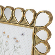 Clayre & Eef | Fotolijst Goudkleurig, Zwart 19x2x24 cm / 13x18 cm | 2F0954