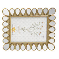 Clayre & Eef | Fotolijst Goudkleurig, Zwart 19x2x24 cm / 13x18 cm | 2F0954