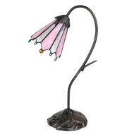 Clayre & Eef | Tiffany Tafellamp Roze 30x17x48 cm E14/max 1x25W | 5LL-6246